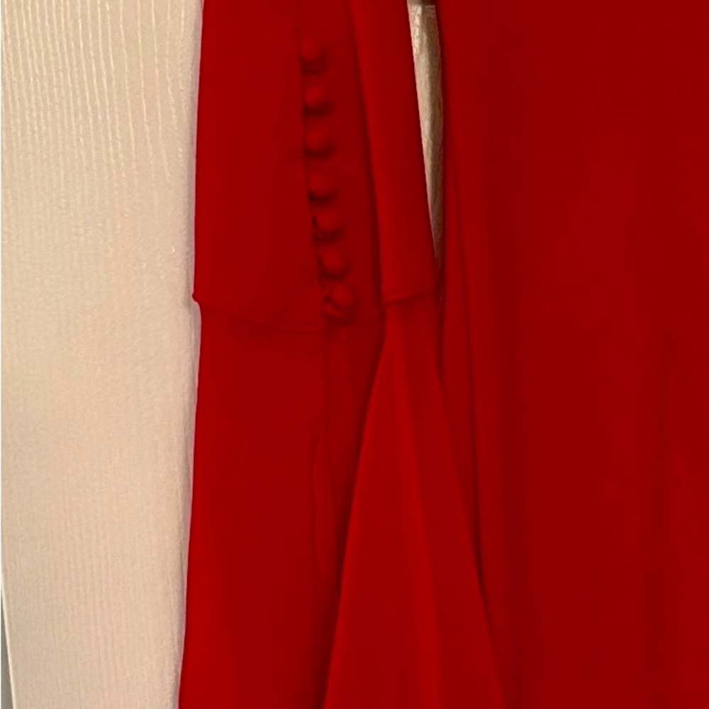 Calvin Klein Vibrant Red Long Sleeve Dress - Picture 4 of 5